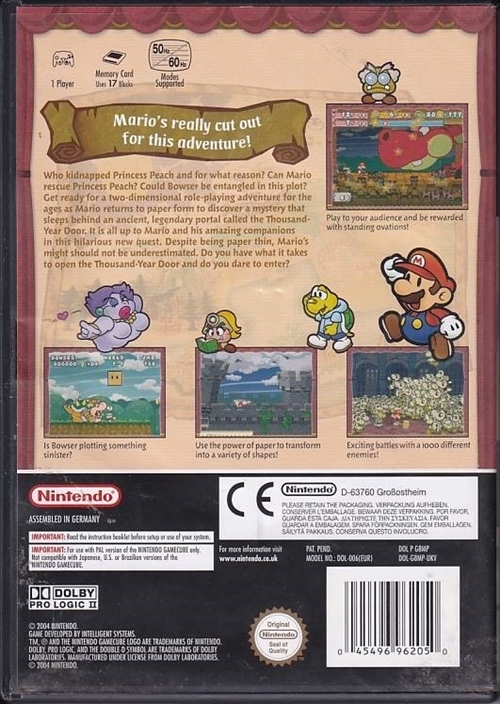 Paper Mario The Thousand-Year Door - Nintendo GameCube (B Grade) (Genbrug)